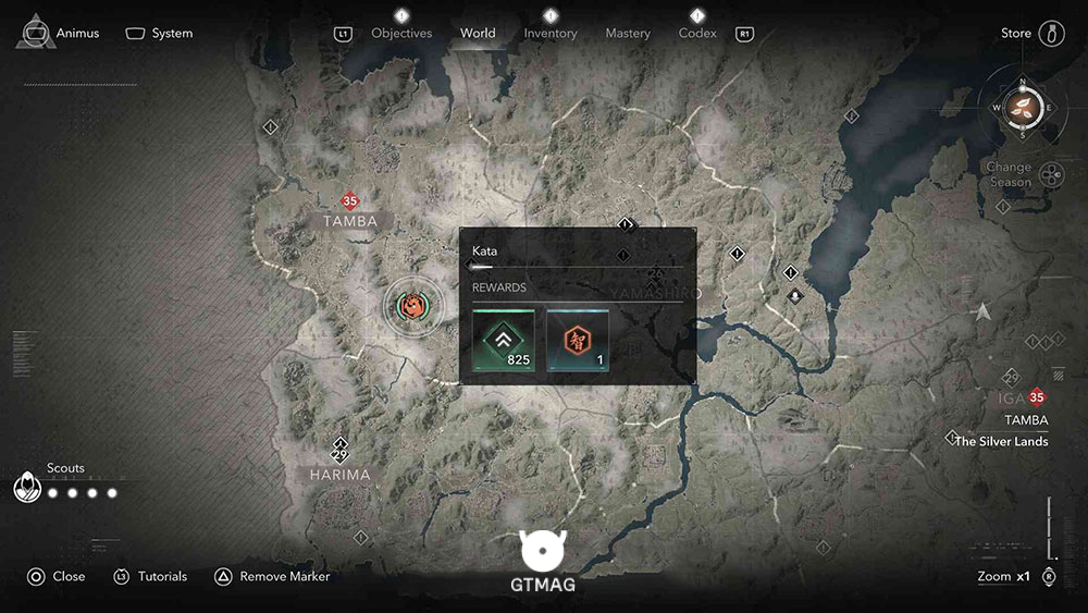 TAMBA - تمام مکان&zwnj;های Kata در Assassin&rsquo;s Creed Shadows