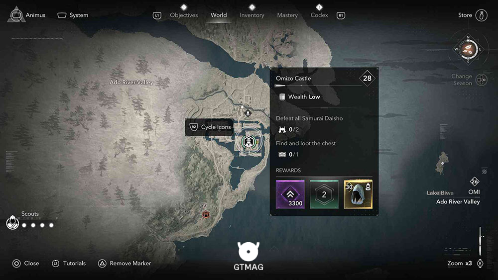 OMI - تمام مکان&zwnj;های قلعه در Assassin&rsquo;s Creed Shadows