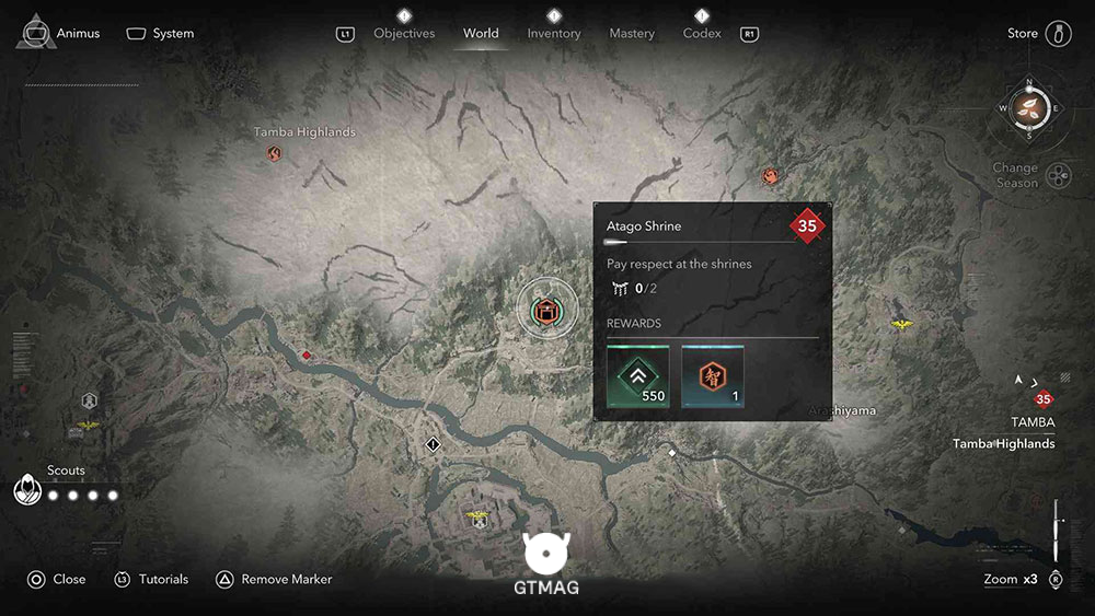 TAMBA - مکان تمام Shrineها در Assassin&rsquo;s Creed Shadows