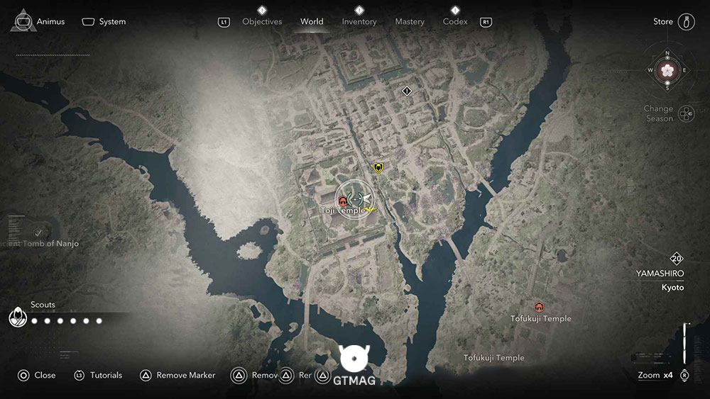 YAMASHIRO - موقعیت تمام Templeها و Lost Pages در Assassin&rsquo;s Creed Shadows