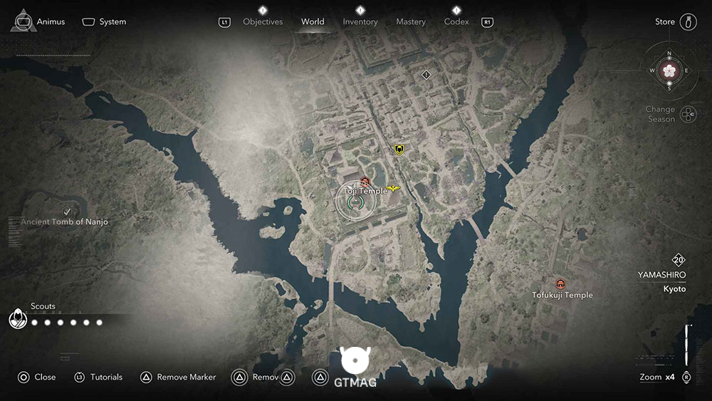 YAMASHIRO - موقعیت تمام Templeها و Lost Pages در Assassin&rsquo;s Creed Shadows