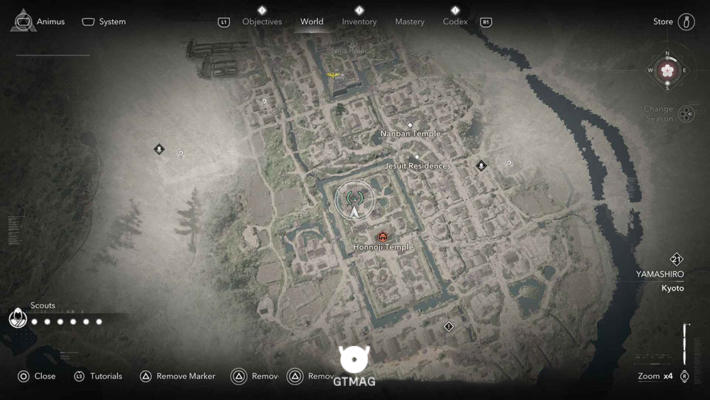 YAMASHIRO - موقعیت تمام Templeها و Lost Pages در Assassin&rsquo;s Creed Shadows