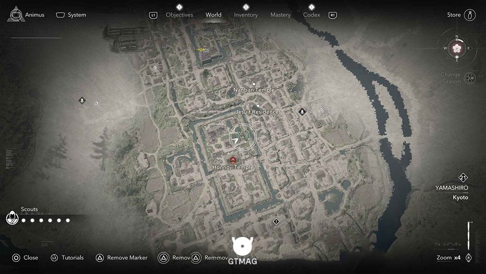 YAMASHIRO - موقعیت تمام Templeها و Lost Pages در Assassin&rsquo;s Creed Shadows