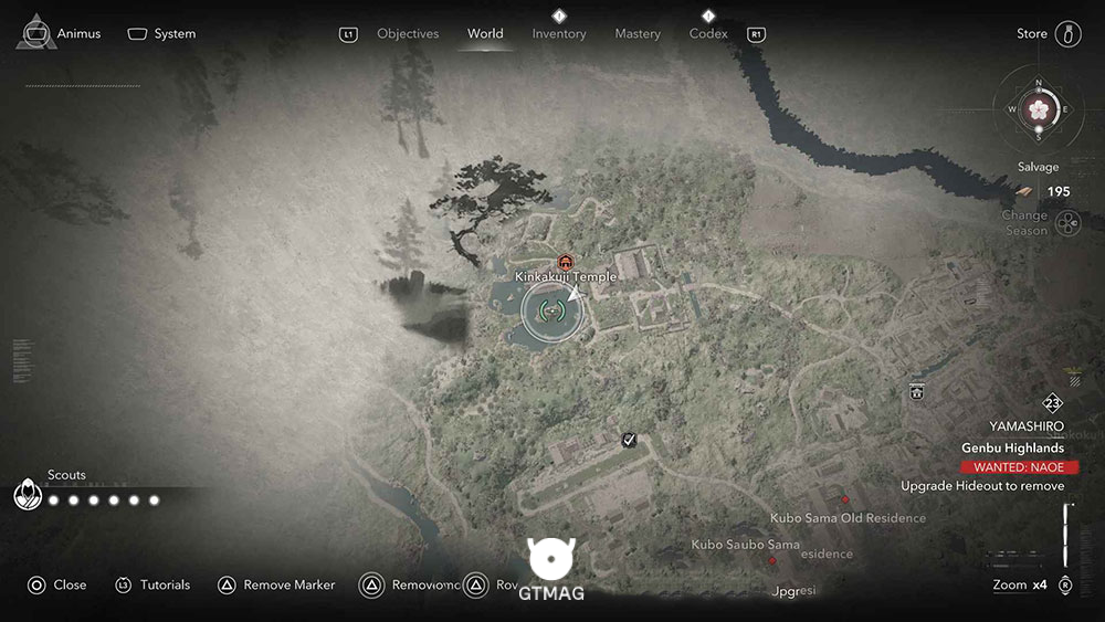 YAMASHIRO - موقعیت تمام Templeها و Lost Pages در Assassin&rsquo;s Creed Shadows