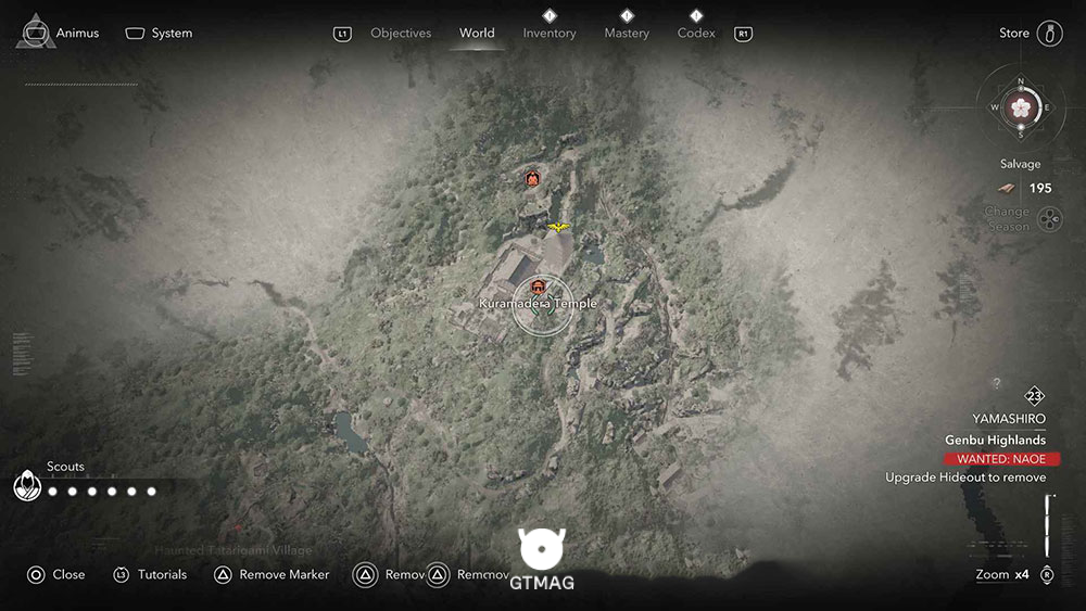 YAMASHIRO - موقعیت تمام Templeها و Lost Pages در Assassin&rsquo;s Creed Shadows