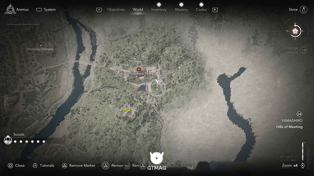 YAMASHIRO - موقعیت تمام Templeها و Lost Pages در Assassin&rsquo;s Creed Shadows