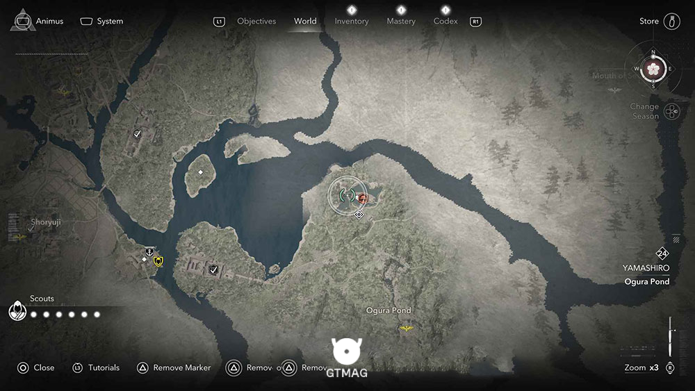 YAMASHIRO - موقعیت تمام Templeها و Lost Pages در Assassin&rsquo;s Creed Shadows