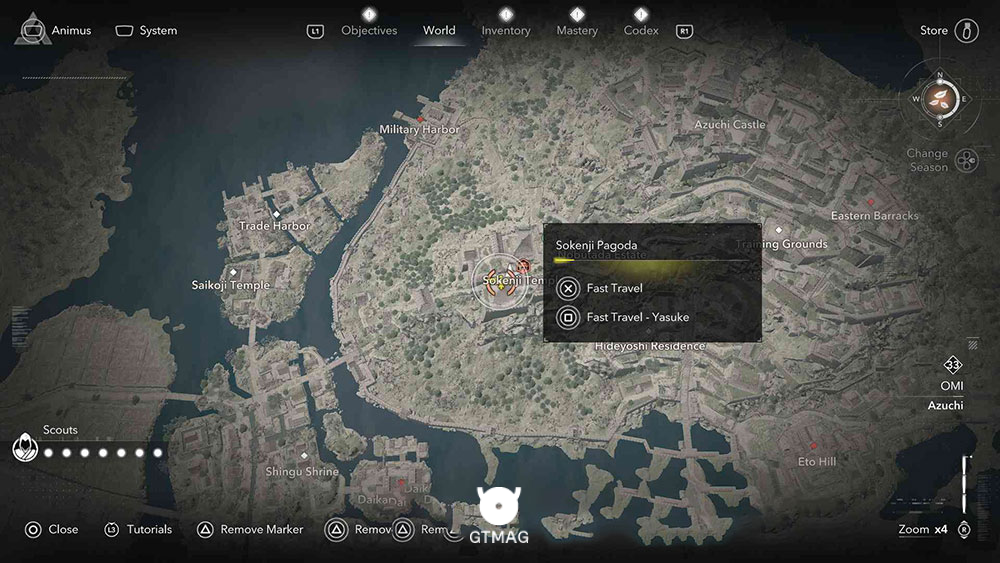 OMI - موقعیت تمام Templeها و Lost Pages در Assassin&rsquo;s Creed Shadows