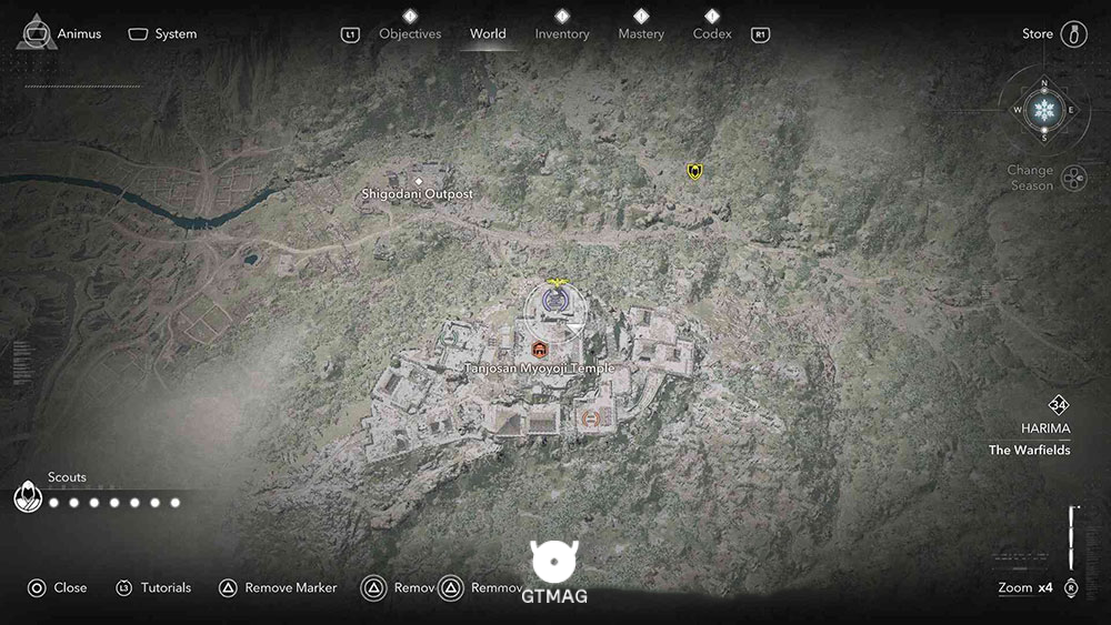 HARIMA - موقعیت تمام Templeها و Lost Pages در Assassin&rsquo;s Creed Shadows