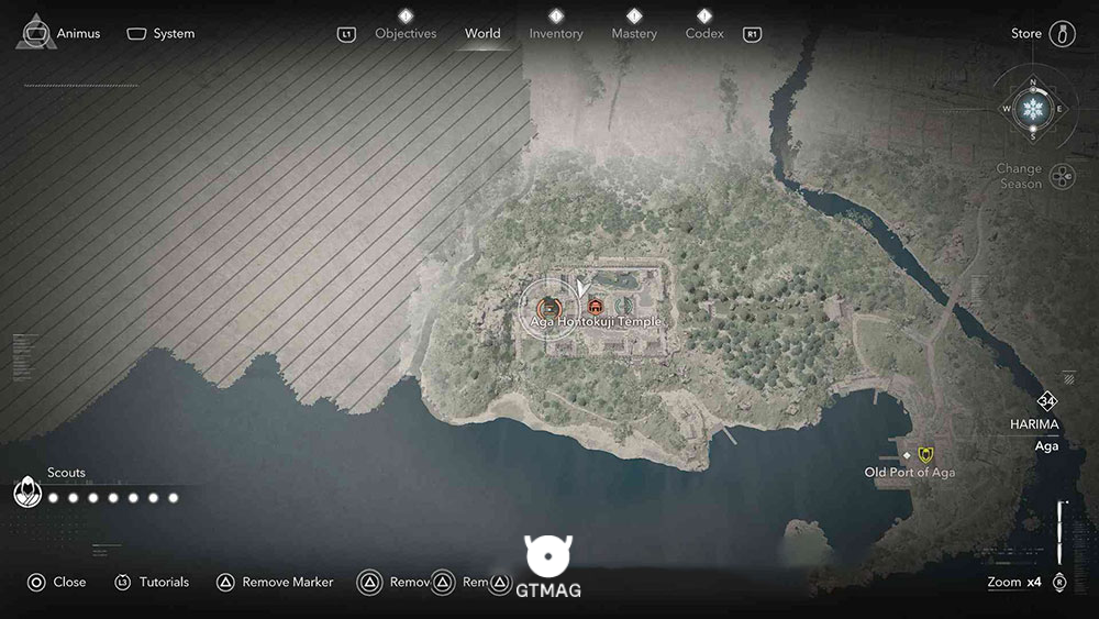 HARIMA - موقعیت تمام Templeها و Lost Pages در Assassin&rsquo;s Creed Shadows