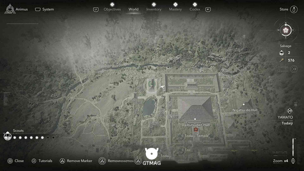 YAMATO - موقعیت تمام Templeها و Lost Pages در Assassin&rsquo;s Creed Shadows