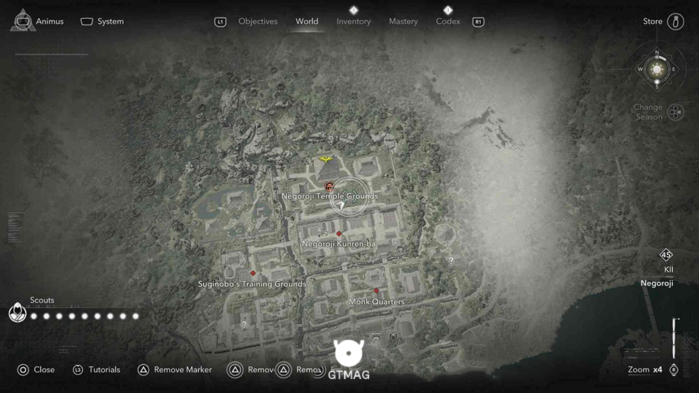 KII - موقعیت تمام Templeها و Lost Pages در Assassin&rsquo;s Creed Shadows