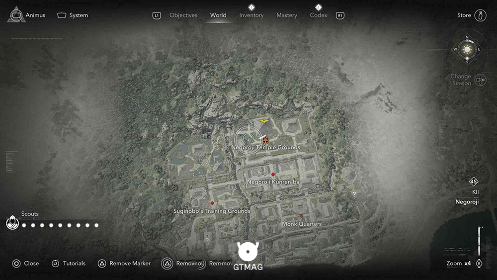KII - موقعیت تمام Templeها و Lost Pages در Assassin&rsquo;s Creed Shadows