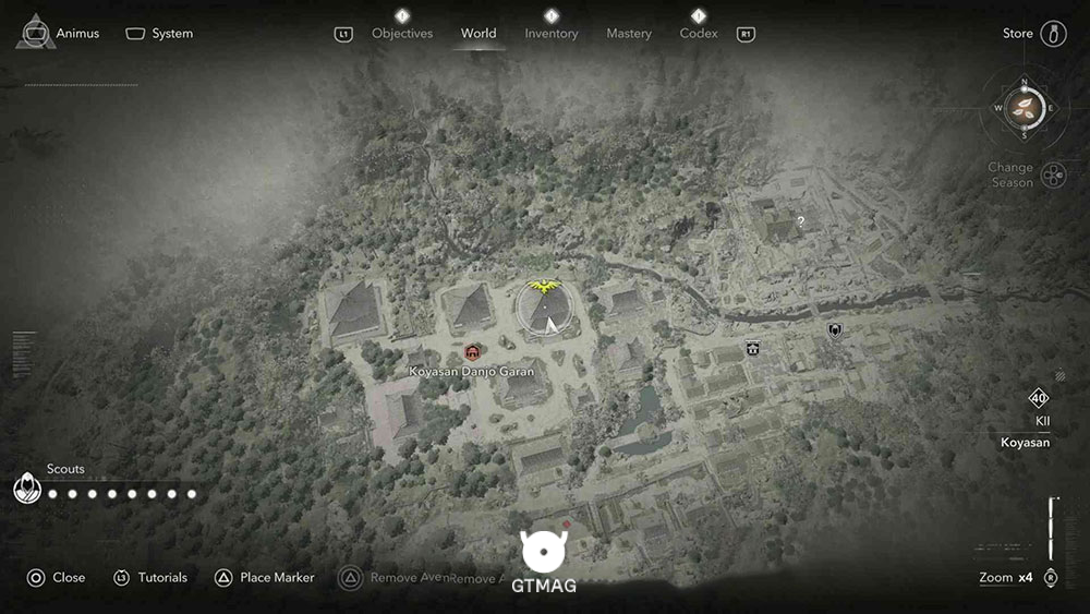 KII - موقعیت تمام Templeها و Lost Pages در Assassin&rsquo;s Creed Shadows
