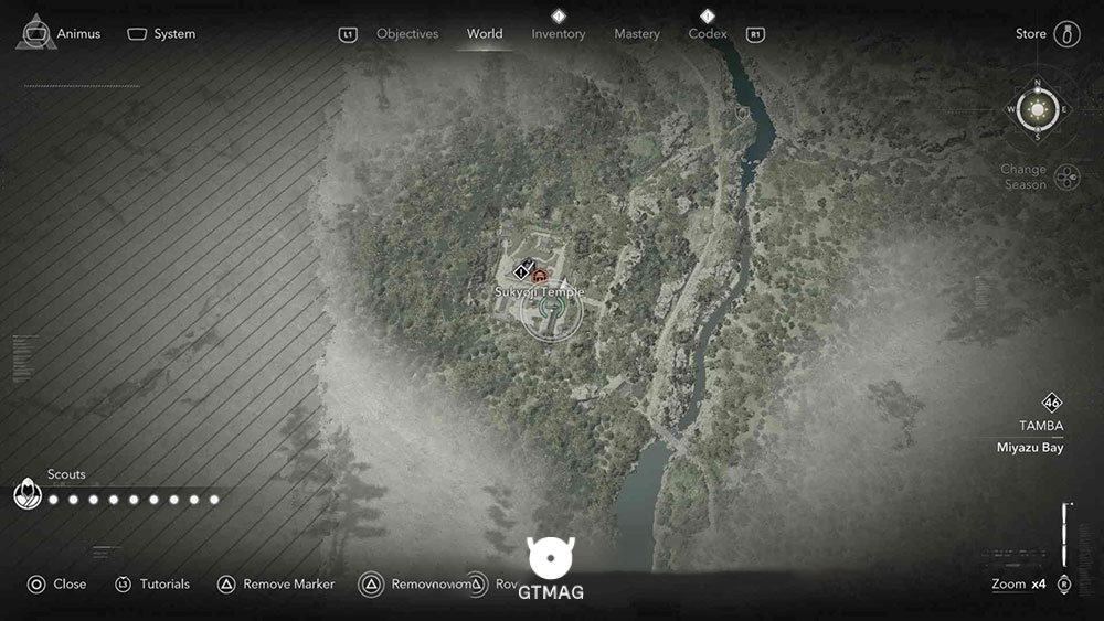 TAMBA - موقعیت تمام Templeها و Lost Pages در Assassin&rsquo;s Creed Shadows