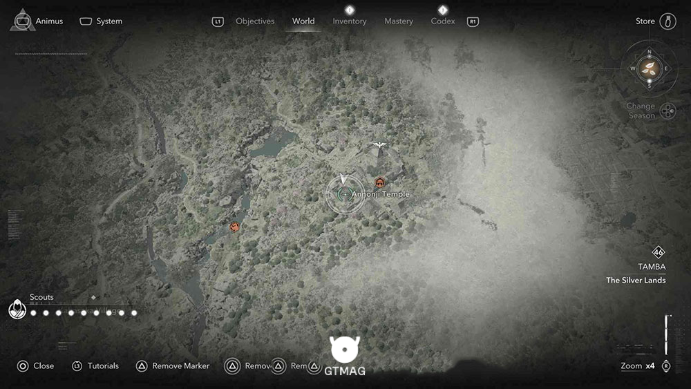 TAMBA - موقعیت تمام Templeها و Lost Pages در Assassin&rsquo;s Creed Shadows
