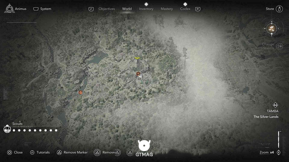 TAMBA - موقعیت تمام Templeها و Lost Pages در Assassin&rsquo;s Creed Shadows