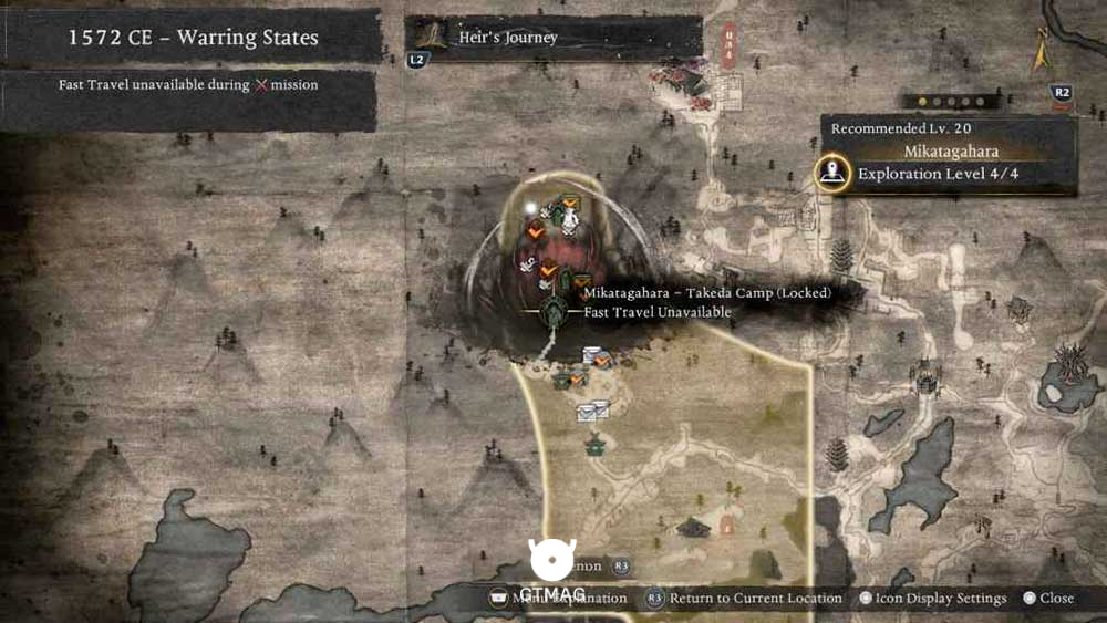 Mission: A Fiery Invasion - تمام مکانهای Named Shrines و Bodhisattva Statues در Nioh 3