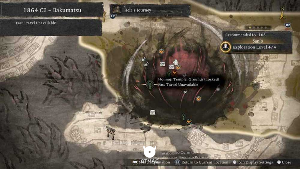 Mission: Accursed Temple - تمام مکانهای Named Shrines و Bodhisattva Statues در Nioh 3