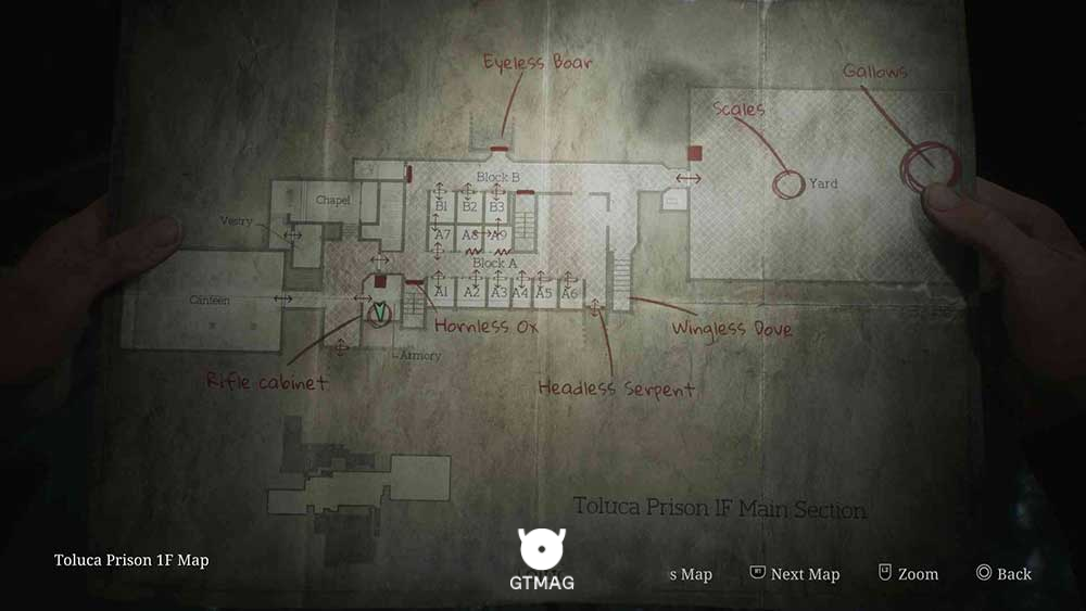 Equipment: Hunting Rifle - موقعیت Collectibleهای Toluca Prison در Silent Hill 2 Remake