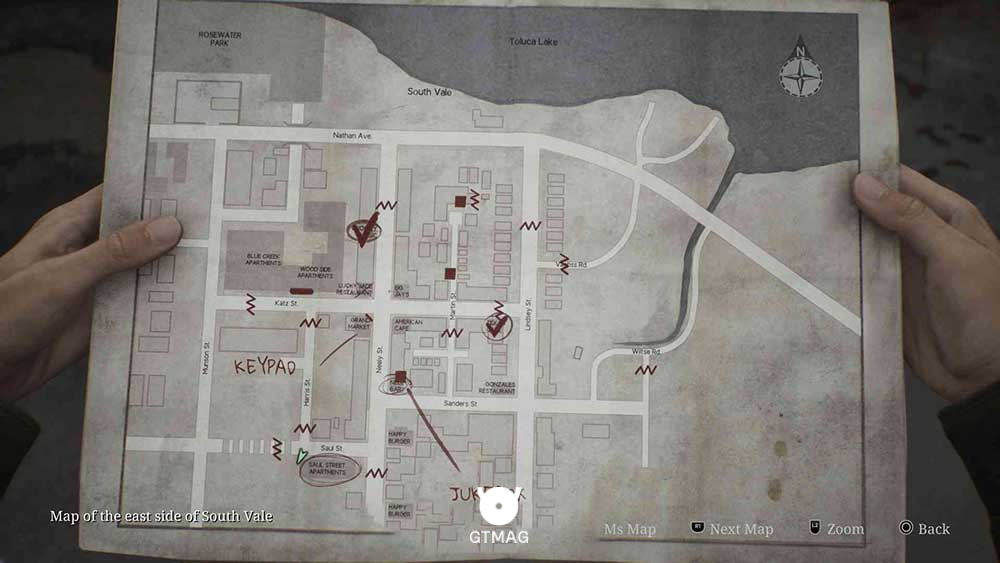 Memo شماره 8: Old Map - تمام مکانهای Memo در Silent Hill 2 Remake