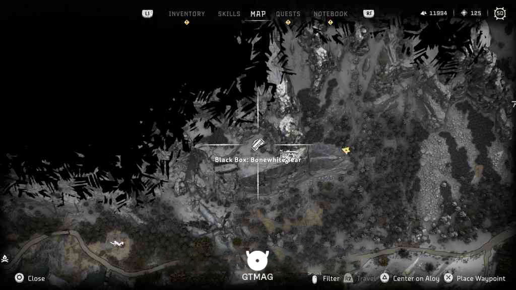 BLACK BOX شماره 10: BONEWHITE TEAR - تمام مکانهای Black Box در Horizon Forbidden West