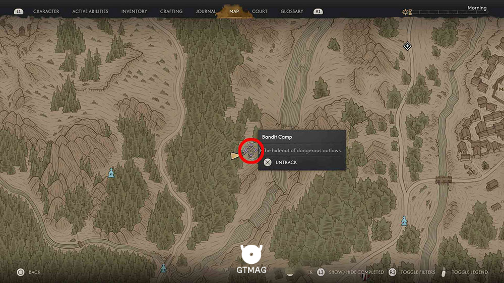 محل Bandits Treasure Map: Boars Back - محل و راه&zwnj;حل Bandits Treasure Map: Boars Back در Blood of Dawnwalker