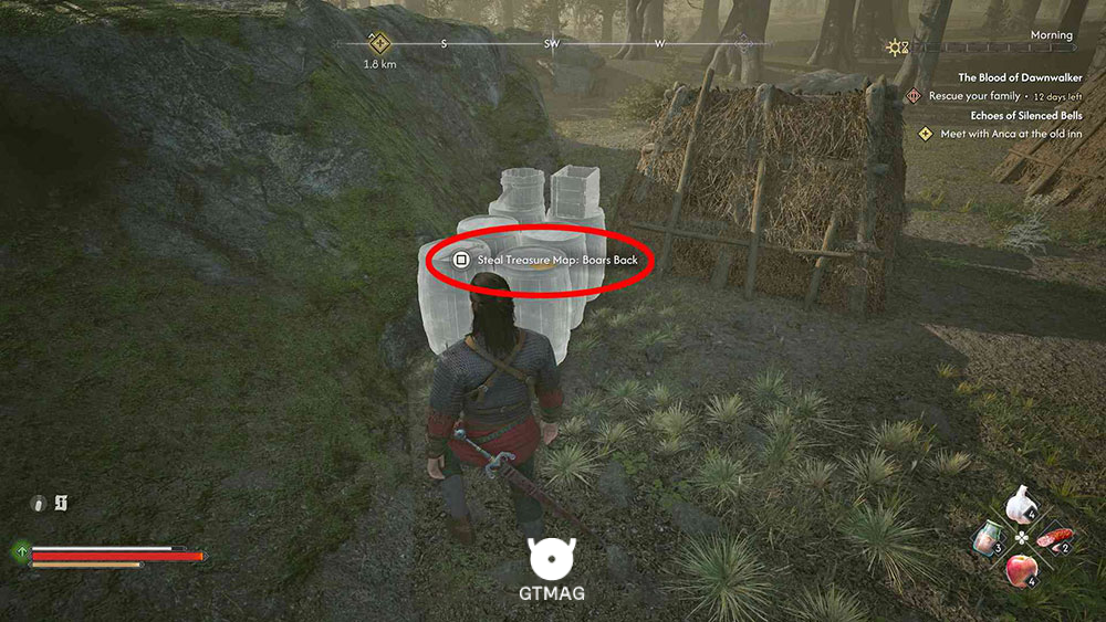محل Bandits Treasure Map: Boars Back - محل و راه&zwnj;حل Bandits Treasure Map: Boars Back در Blood of Dawnwalker