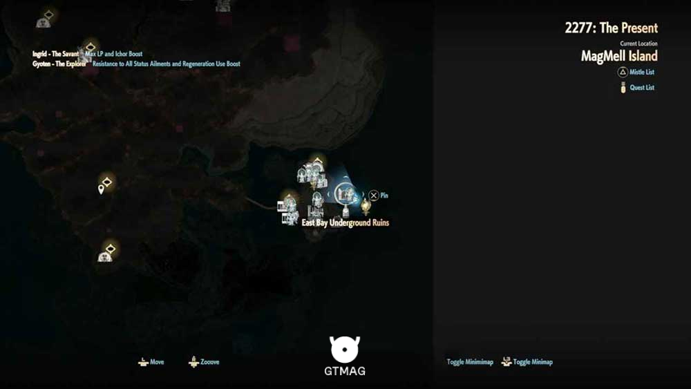 6. EAST BAY UNDERGROUND RUINS (DUNGEON) - تمام مکان&zwnj;های Map Jammer در Code Vein 2