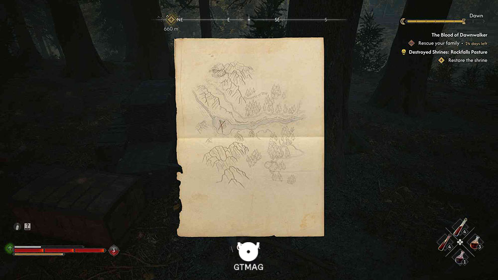 مکان BANDIT&rsquo;S TREASURE MAP: ROCKFALLS - POND ISLET - محل و راه&zwnj;حل Bandit&rsquo;s Treasure Map: Rockfalls - Pond Islet در The Blood of Dawnwalker