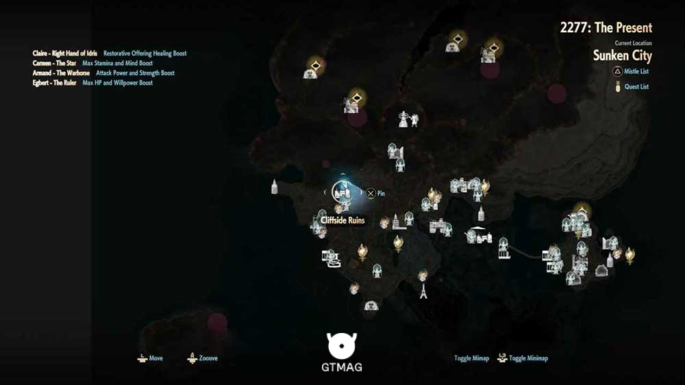 18. CLIFFSIDE RUINS (DUNGEON) - تمام مکان&zwnj;های Map Jammer در Code Vein 2