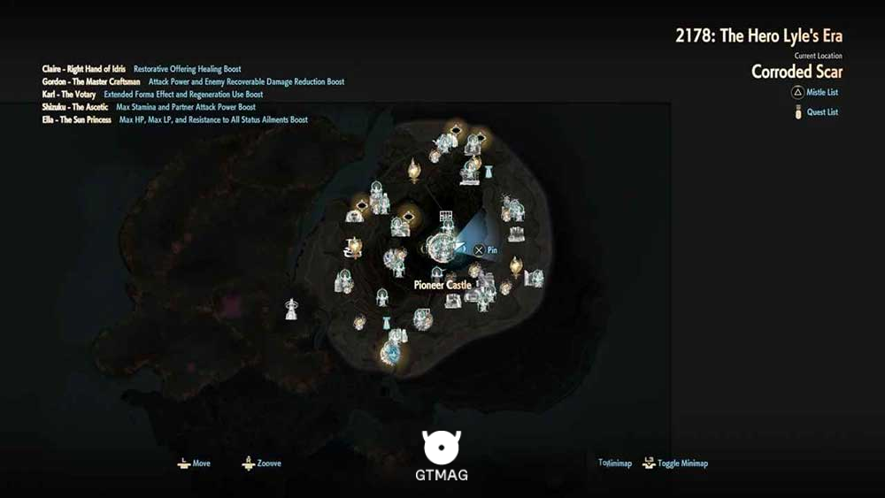 28. PIONEER CASTLE 2 (DUNGEON) - تمام مکان&zwnj;های Map Jammer در Code Vein 2