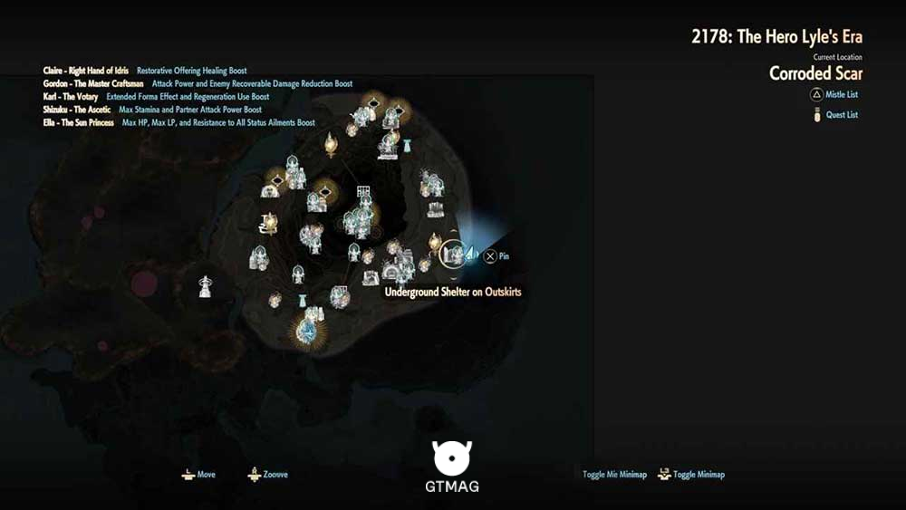 29. UNDERGROUND SHELTER ON OUTSKIRTS (DUNGEON) - تمام مکان&zwnj;های Map Jammer در Code Vein 2