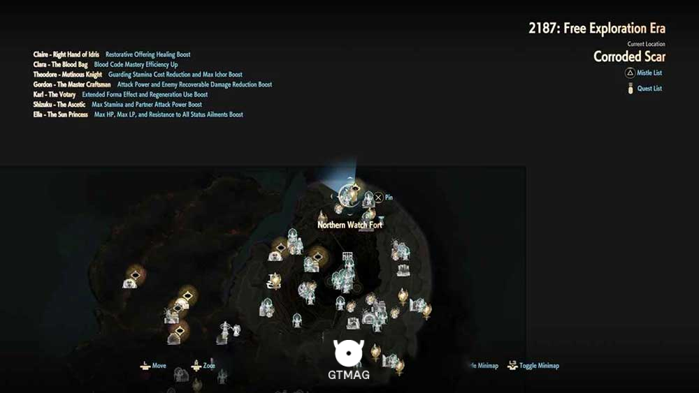 31. NORTH WATCH FORT (DUNGEON) - تمام مکان&zwnj;های Map Jammer در Code Vein 2