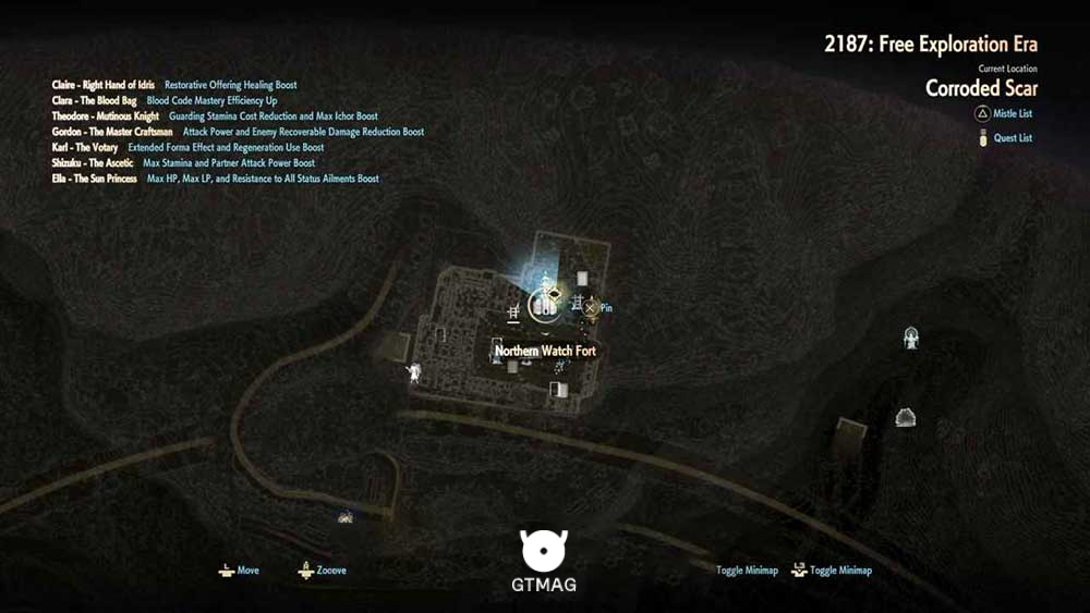 31. NORTH WATCH FORT (DUNGEON) - تمام مکان&zwnj;های Map Jammer در Code Vein 2