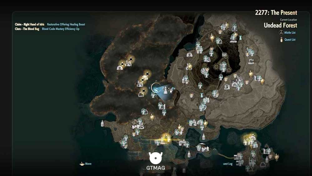 34. OVERALL MAP 1 - تمام مکان&zwnj;های Map Jammer در Code Vein 2