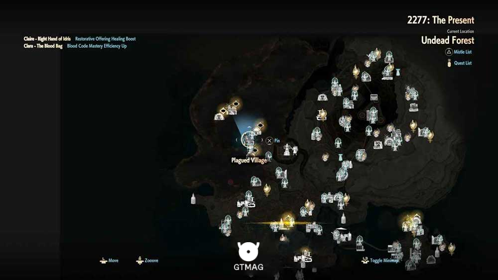 36. PLAGUED VILLAGE (DUNGEON) - تمام مکان&zwnj;های Map Jammer در Code Vein 2