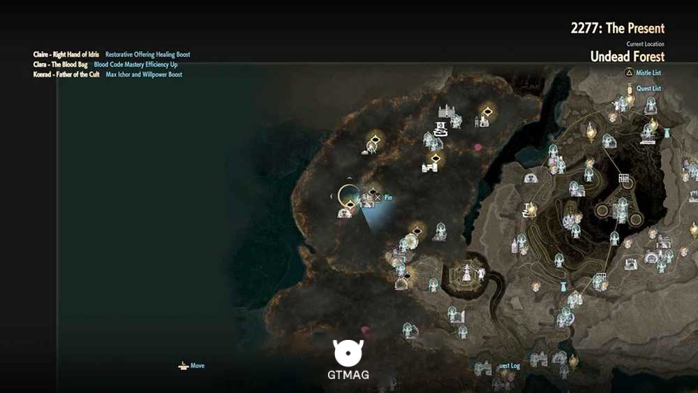 38. OVERALL MAP 3 - تمام مکان&zwnj;های Map Jammer در Code Vein 2