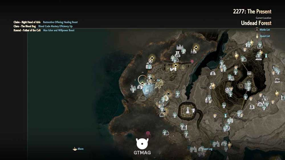 39. OVERALL MAP 4 - تمام مکان&zwnj;های Map Jammer در Code Vein 2