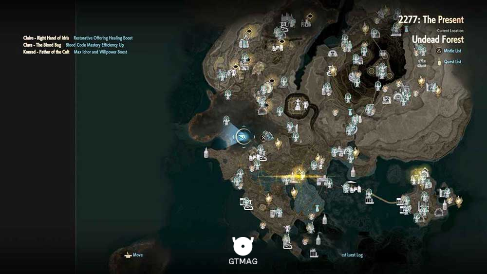 40. OVERALL MAP 5 - تمام مکان&zwnj;های Map Jammer در Code Vein 2