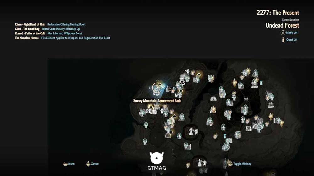 43. SNOWY MOUNTAIN AMUSEMENT PARK (DUNGEON) - تمام مکان&zwnj;های Map Jammer در Code Vein 2