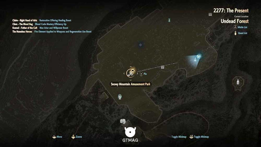 43. SNOWY MOUNTAIN AMUSEMENT PARK (DUNGEON) - تمام مکان&zwnj;های Map Jammer در Code Vein 2