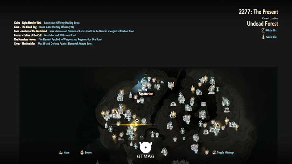 47. SANATORIUM 1 (DUNGEON) - تمام مکان&zwnj;های Map Jammer در Code Vein 2