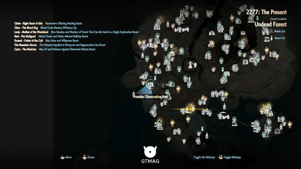 53. FRONTIER OBSERVATION POST (DUNGEON) - تمام مکان&zwnj;های Map Jammer در Code Vein 2