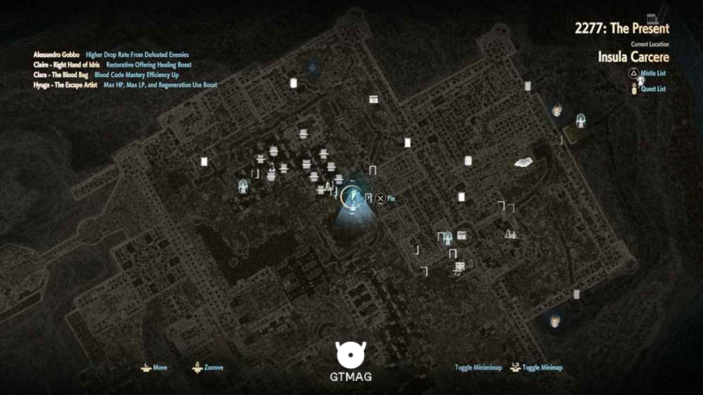 55. INSULA CARCERE 1 (DUNGEON) - تمام مکان&zwnj;های Map Jammer در Code Vein 2