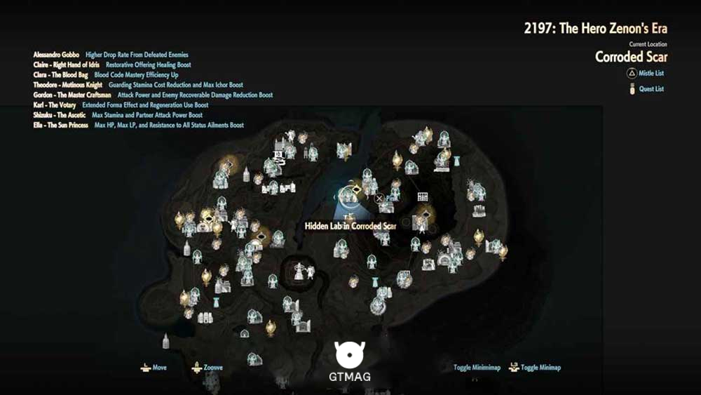 58. HIDDEN LAB IN CORRODED SCAR (DUNGEON) - تمام مکان&zwnj;های Map Jammer در Code Vein 2