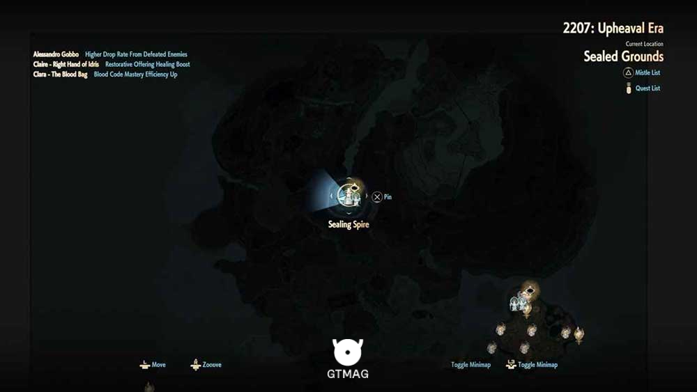 61. SEALING SPIRE 1 - تمام مکان&zwnj;های Map Jammer در Code Vein 2