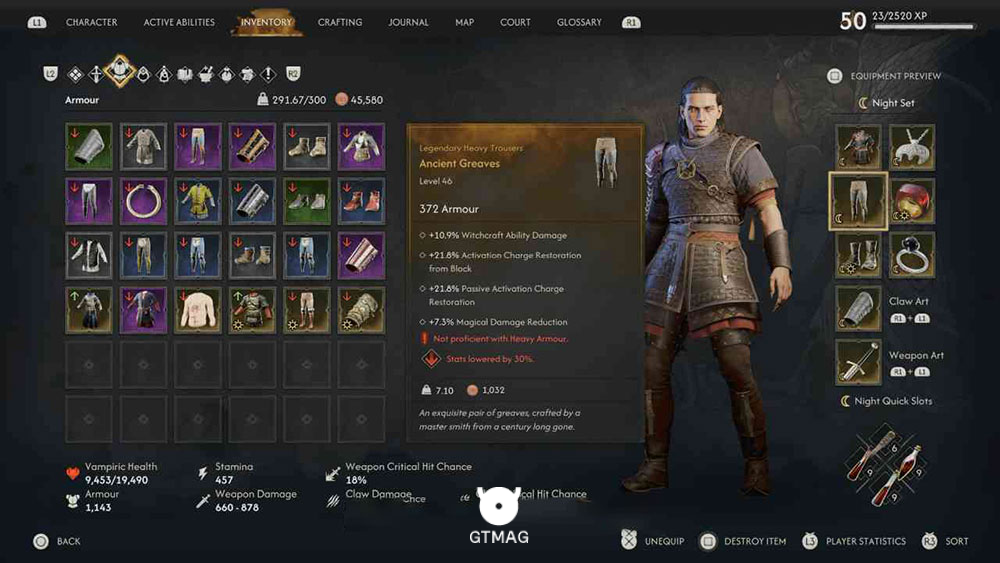 ARMOR - TROUSERS - تمام مکان&zwnj;های تجهیزات Legendary در The Blood of Dawnwalker