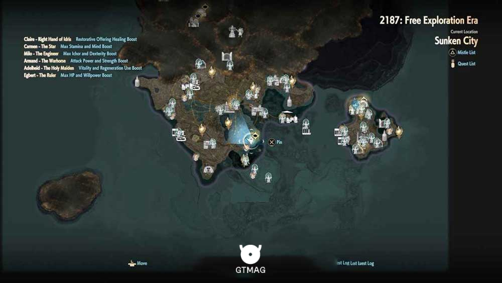 JOSÉE REQUIEST: SUNKEN CITY - راهنمای تمام Requests یا ماموریتهای فرعی Code Vein 2