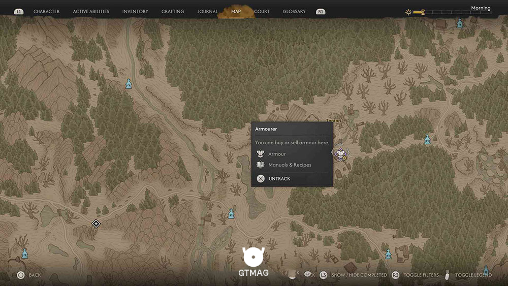 Armourer شماره 4، فقط در روز - تمام موقعیت&zwnj;های Armourer در Blood of Dawnwalker